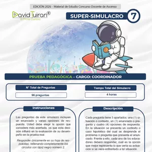 Imagen de portada para Ebook Super Simulacro #7 (ASCENSO 2026): Coordinador