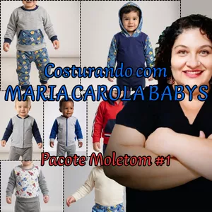 Imagem do curso COSTURANDO COM MARIA CAROLA BABYS - PACOTE MOLETOM #1
