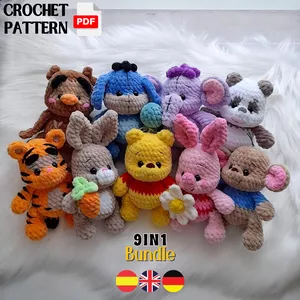 Cover image for Ebook Winnie the Pooh and Friends - 9in1 Bundle - English Spanish German