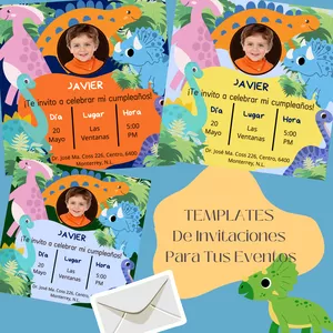 Imagen de portada para Ebook Templates de Canva con invitaciones para tus eventos