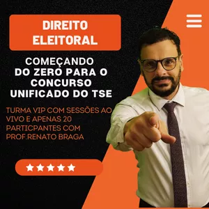 Imagem de capa para o Curso online CURSO VIP DE DIREITO ELEITORAL PARA O CONCURSO UNIFICADO DO TSE