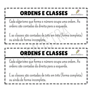 Imagem de capa para o Ebook Atividade - Ordens e classes