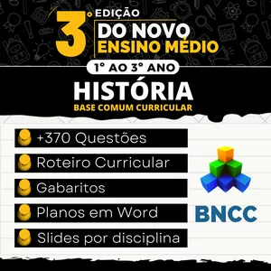 Imagem do curso HISTÓRIA - PLANEJAMENTOS E ATIVIDADES - BNCC
