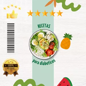 Imagen de portada para Ebook +400 Recetas Saludables Para Diabéticos + Bonos Exclusivos🎁