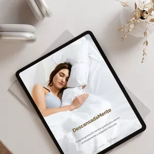 Imagem de capa para o Ebook DescansadaMente: Dormir profundamente nunca foi tão simples