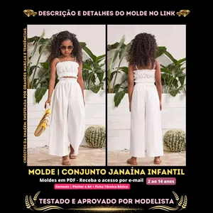 Imagem de capa para o Curso online [Molde em PDF] - Conjunto Janaína Infantil. ID 3440957