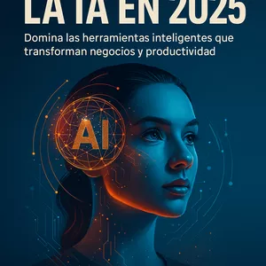 Imagen de portada para Ebook “Cómo Usar la IA en 2025 – Curso Práctico para Emprendedores”