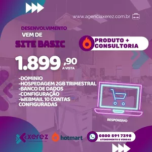 Imagem de capa para o Serviço online Desenvolvimento de Site Basic