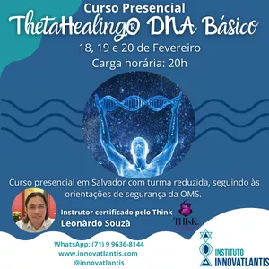 Imagem de capa para o Evento presencial PRESENCIAL - Curso de ThetaHealing® DNA Básico