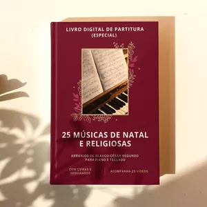 Imagem de capa para o Curso online Livro Digital de Partitura (Especial de Natal)