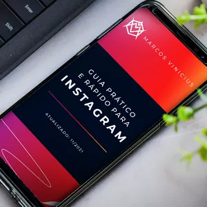 Imagem de capa para o Ebook Instagram: Guia Prático e Rápido