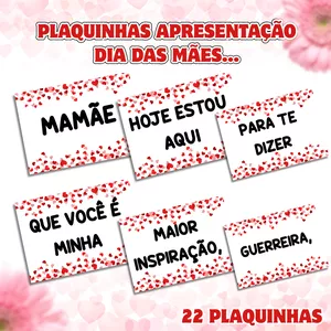 Imagem de capa para o Ebook Plaquinhas apresentação dia das 