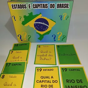 Imagem de capa para o Ebook GEO CARDS -  ESTADOS E CAPITAIS