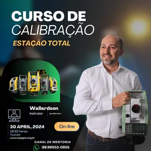 Imagem de capa para o Curso online Curso de Calibração de Estação Total