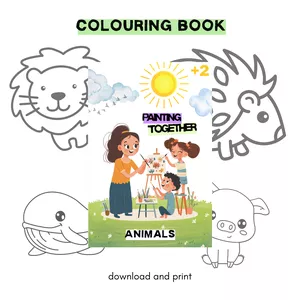 Cover image for Ebook Animals Colouring Book