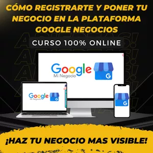 Imagen de portada para Curso online CURSO : Cómo registrarte y poner tu negocio en la Plataforma Google Negocios