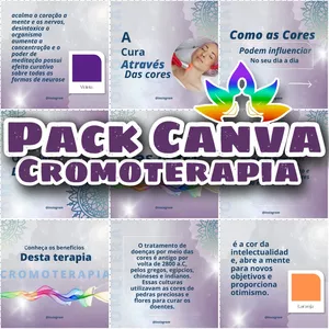 Imagem do curso PACK CANVA CROMOTERAPIA 