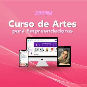 Imagem de capa para o Curso online CRIAÇÃO DE ARTE PARA EMPREENDEDORAS