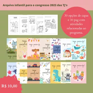 Imagem de capa para o Ebook Arquivo infantil para o Congresso 2023 - Seja Paciente!