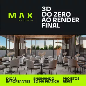 Imagem de capa para o Curso online 3D DO ZERO AO RENDER FINAL