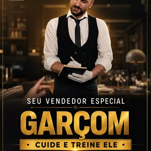 Imagem de Garçom - Seu Vendedor Especial - Treine e cuide dele criado por Rodrigo Hamati Medeiros na hotmart
