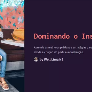 Imagem de capa para o Ebook Dicas para Dominar o Instagram