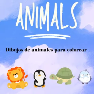 Imagen de portada para Ebook Libro para colorear de animales tiernos