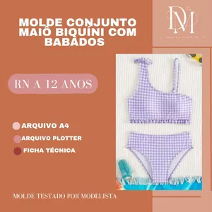 Imagem de capa para o Ebook MOLDE CONJUNTO MAIO BIQUINI COM BABADOS
