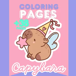 Cover image for Ebook Capybaras Coloring Pages 
