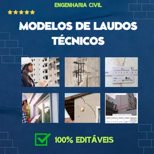 Imagem de capa para o Curso online PACOTE DE MODELOS DE LAUDOS TÉCNICOS DE ENGENHARIA CIVIL