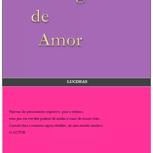 Imagem de capa para o Ebook E-book, MENSAGENS DE AMOR
