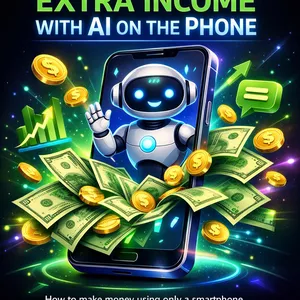 Imagem de capa para o Ebook Renda Extra com IA no Celular