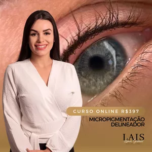 Imagem de capa para o Curso online PMU EYELINER - Delineador por Laís Lima