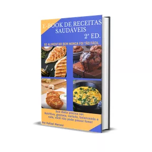 Imagem de capa para o Ebook Receitas Saudáveis - Se alimentar bem nunca foi tão fácil!