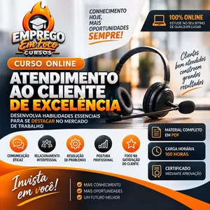 Imagem do curso Curso de Atendimento ao Cliente de Excelência – 100 Horas