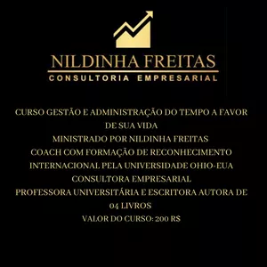 CURSO DE GESTÃO E ORGANIZAÇÃO DO TEMPO AO SEU FAVOR. 