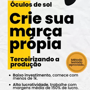Imagem de capa para o Ebook CRIE SUA MARCA PRÓPRIA DE ÓCULOS