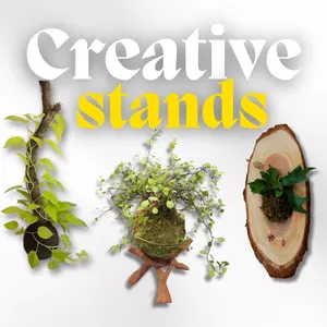 Cover image for Ebook 90 Creative Stand Ideas for Kokedamas
