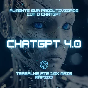 Imagem do curso ChatGPT 4.0: Trabalhe Até 10X Mais RÁPIDO! + E-book 
