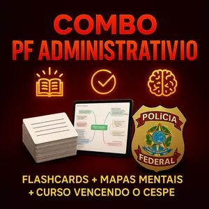 Imagem de capa para o Curso online FlashCards e Mapas Mentais Para PF Administrativo