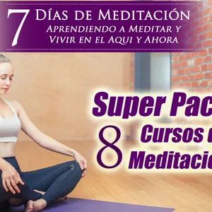 Imagen de portada para Curso online Super Pack 8 Cursos de Meditación
