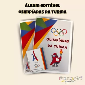 Imagem de capa para o Ebook Olimpíadas da turma - Álbum Editável 