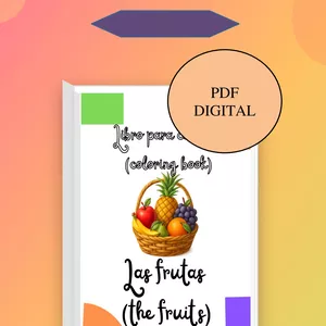 Cover image for Ebook  coloring book- las frutas ( the fruits)