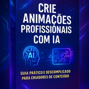 Imagem de capa para o Ebook Crie Vídeos e Animações Incríveis com IA: Guia Prático para Iniciantes e Profissionais