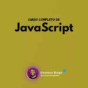 Imagem de capa para o Curso online Curso de JavaScript com Emerson Brôga