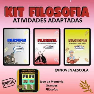 Imagem de capa para o Ebook Kit Filosofia EM Atividades Adaptadas
