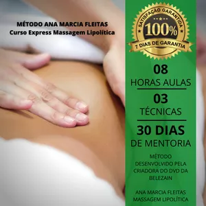 Imagem de capa para o Curso online Método Ana Marcia Fleitas - Curso Express Massagem Lipolítica