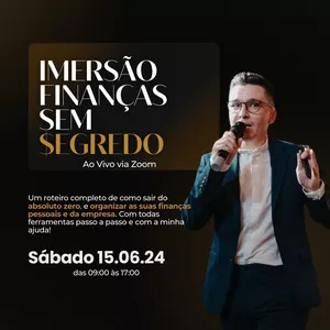 Imagem de capa para o Evento online Imersão Finanças Sem Segredo