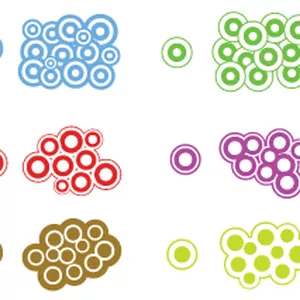 Imagem principal do produto 6 pincéis artísticos de círculos para Illustrator