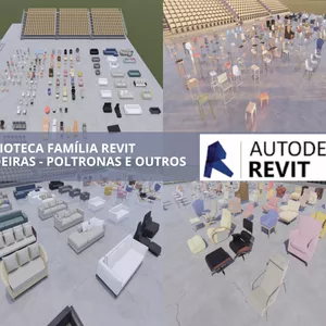 Imagem de capa para o Ebook BIBLIOTECA FAMÍLIA REVIT -CADEIRAS - POLTRONAS E OUTROS